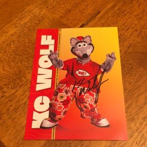 Signed KC Wolf Photo 🏉 Go Chiefs 🏉 !!! Now AFC champs!